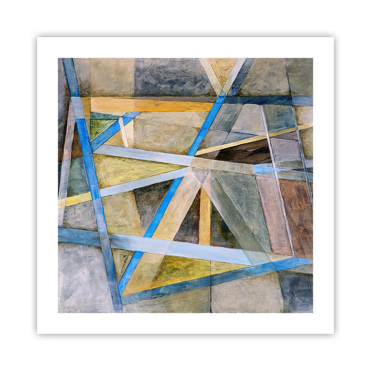 Plakat - Na wprost czy na skos? - 50x50 cm