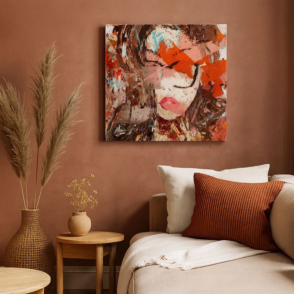 Obraz na płótnie - Naprawdę, jaka jesteś, nie wie nikt - 30x30 cm