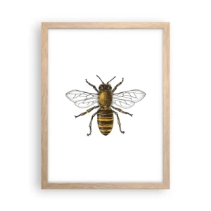 Plakat w ramie jasny dąb - Piękna i dobra - 30x40 cm