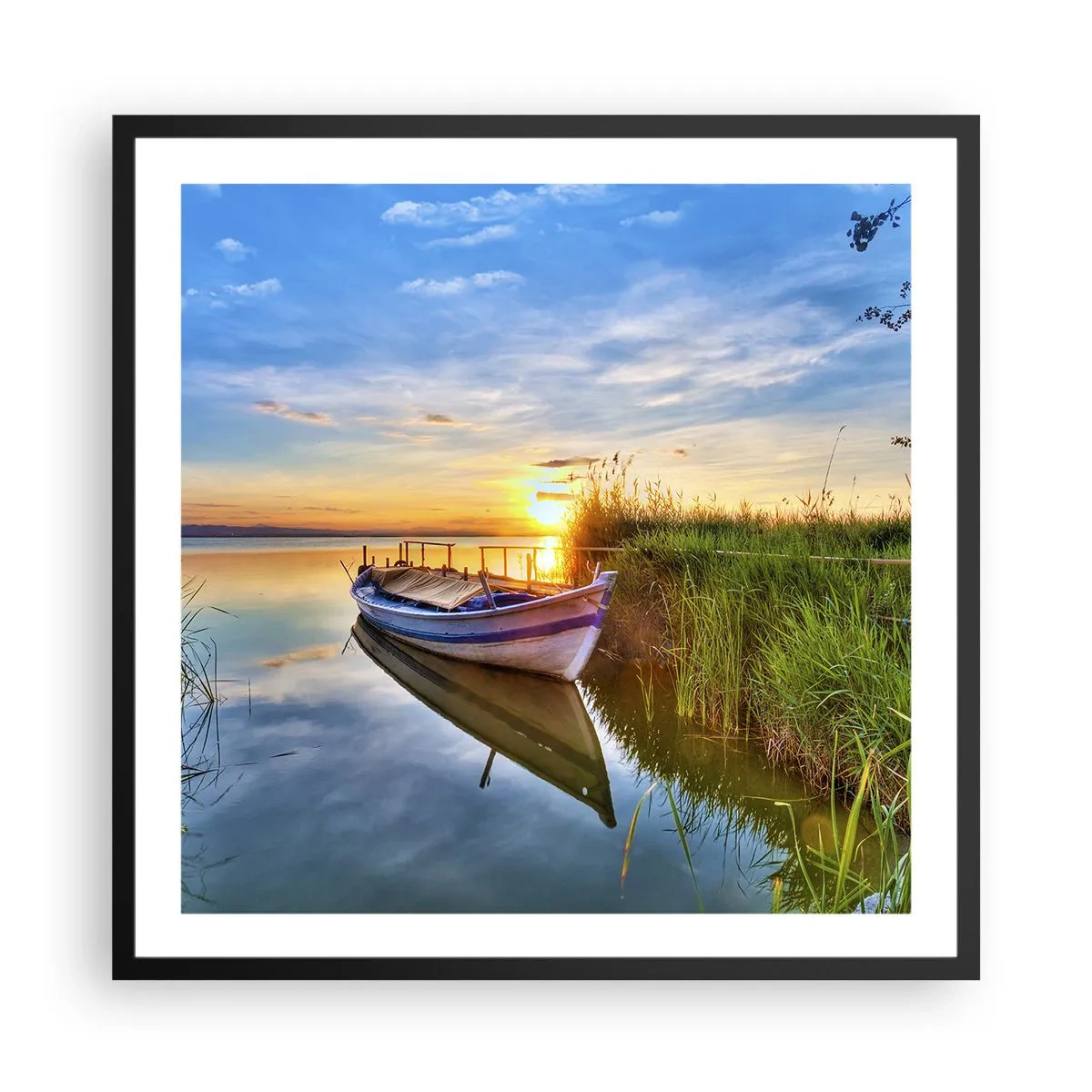 Plakat w czarnej ramie - Zatoczka spełnionych marzeń - 60x60 cm