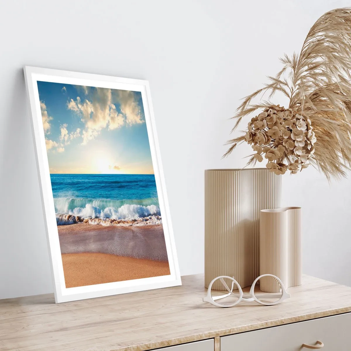 Plakat w białej ramie - Ruch i bezruch zarazem - 40x50 cm