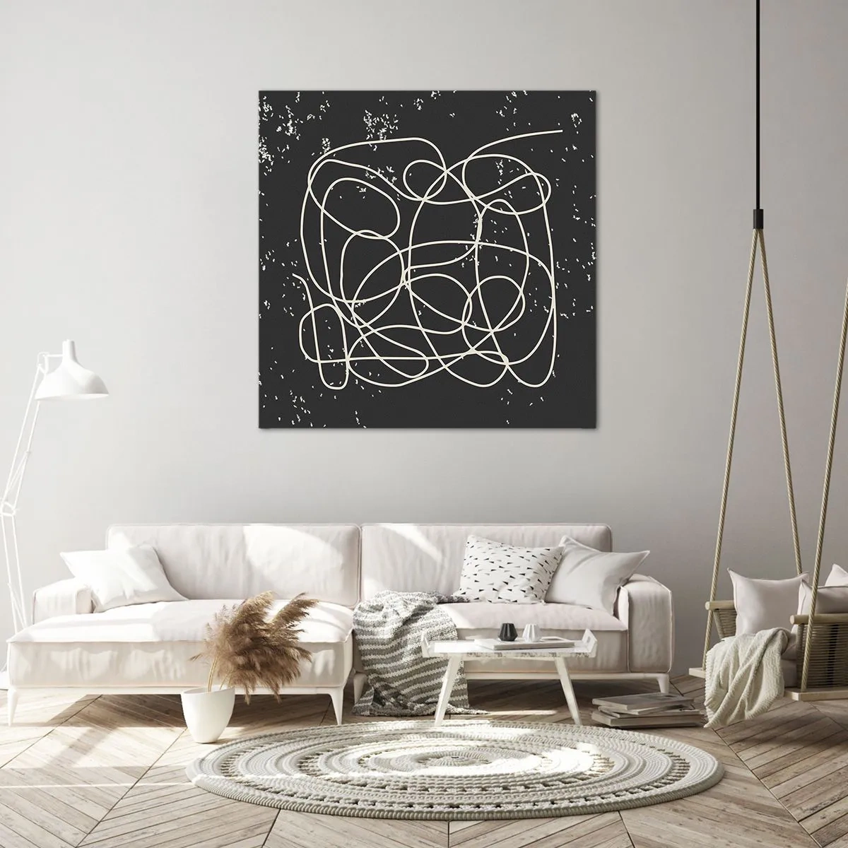 Obraz na płótnie - Błądzenie myśli - 60x60 cm