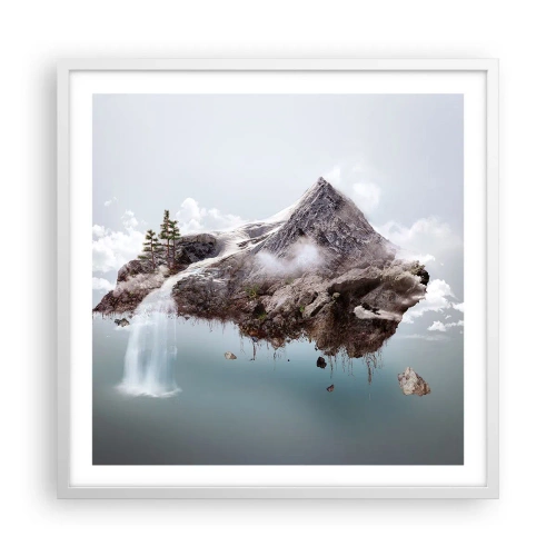 Plakat w białej ramie - Okiem surrealisty - 60x60 cm