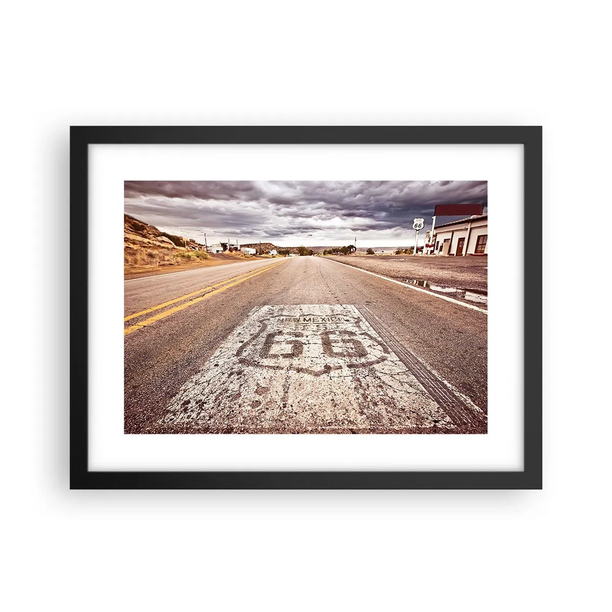 Plakat w czarnej ramie - Mother Road - amerykańska legenda - 40x30 cm