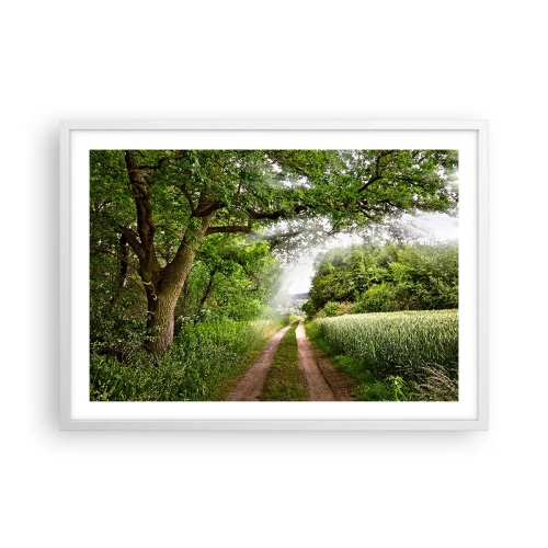 Plakat w białej ramie - Et in Arcadia ego - 70x50 cm