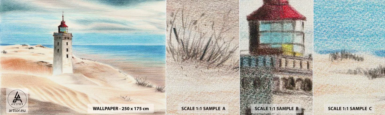 Fototapeta Próbka Premium Canvas - Zawsze wpatrzona w morze - Latarnia Morska, Plaża, Morze - 100x30 cm