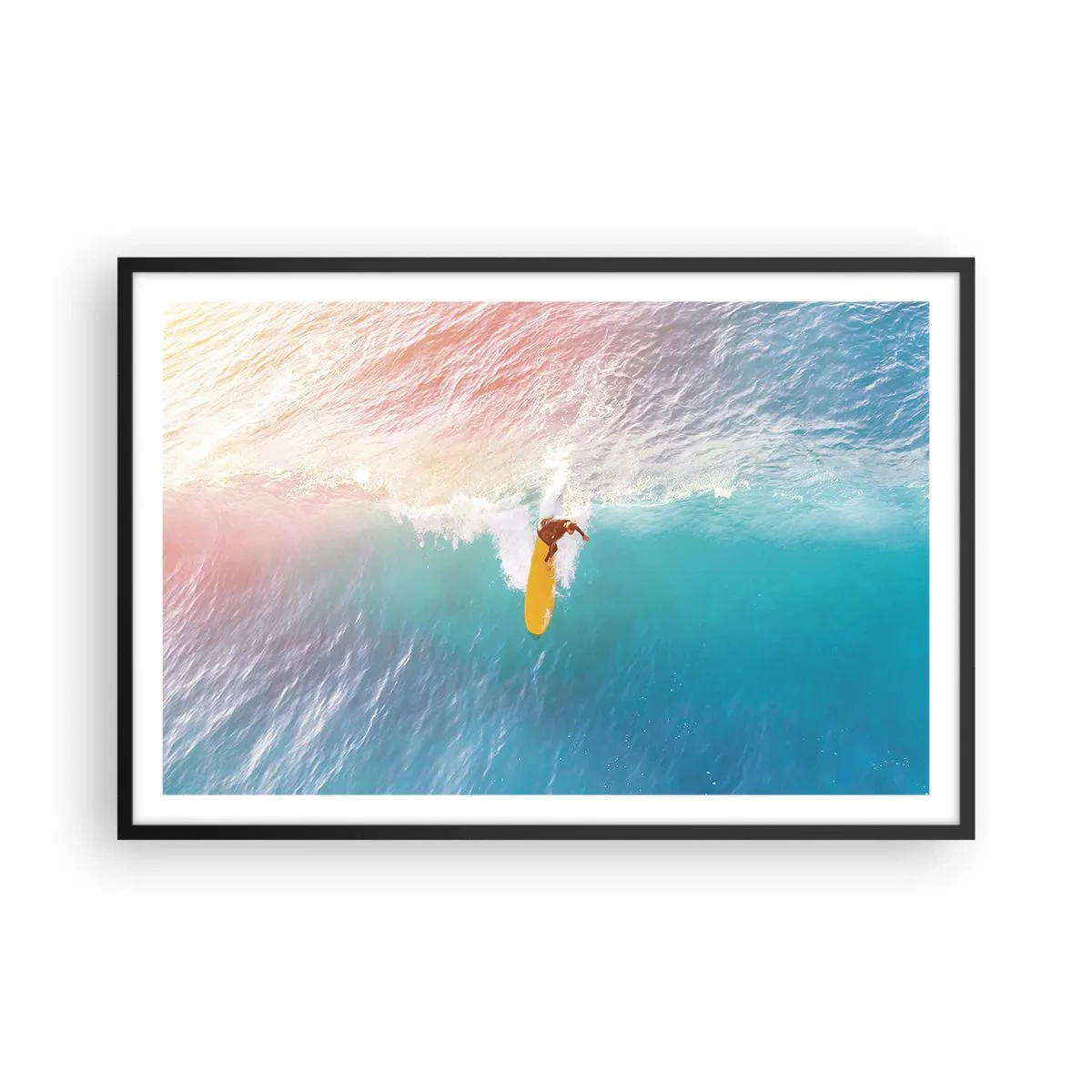 Plakat w czarnej ramie - Oceaniczny jeździec - 91x61 cm