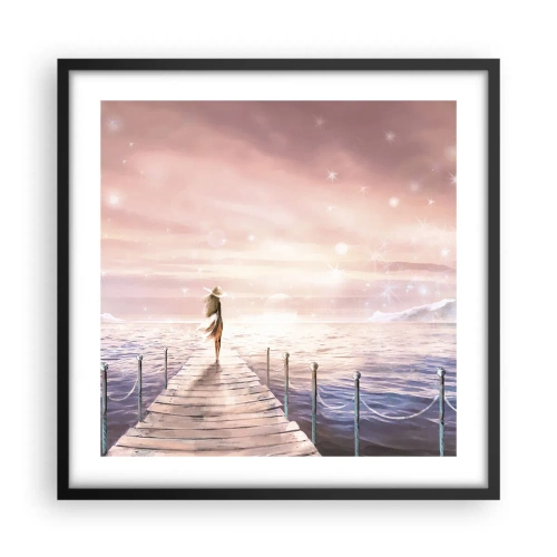Plakat w czarnej ramie - W świetle marzenia - 50x50 cm