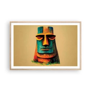 Plakat w ramie jasny dąb - Posągowy, a sympatyczny - 91x61 cm