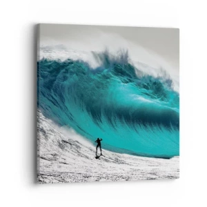 Obraz na płótnie - Wyzwanie przyjęte - 40x40 cm