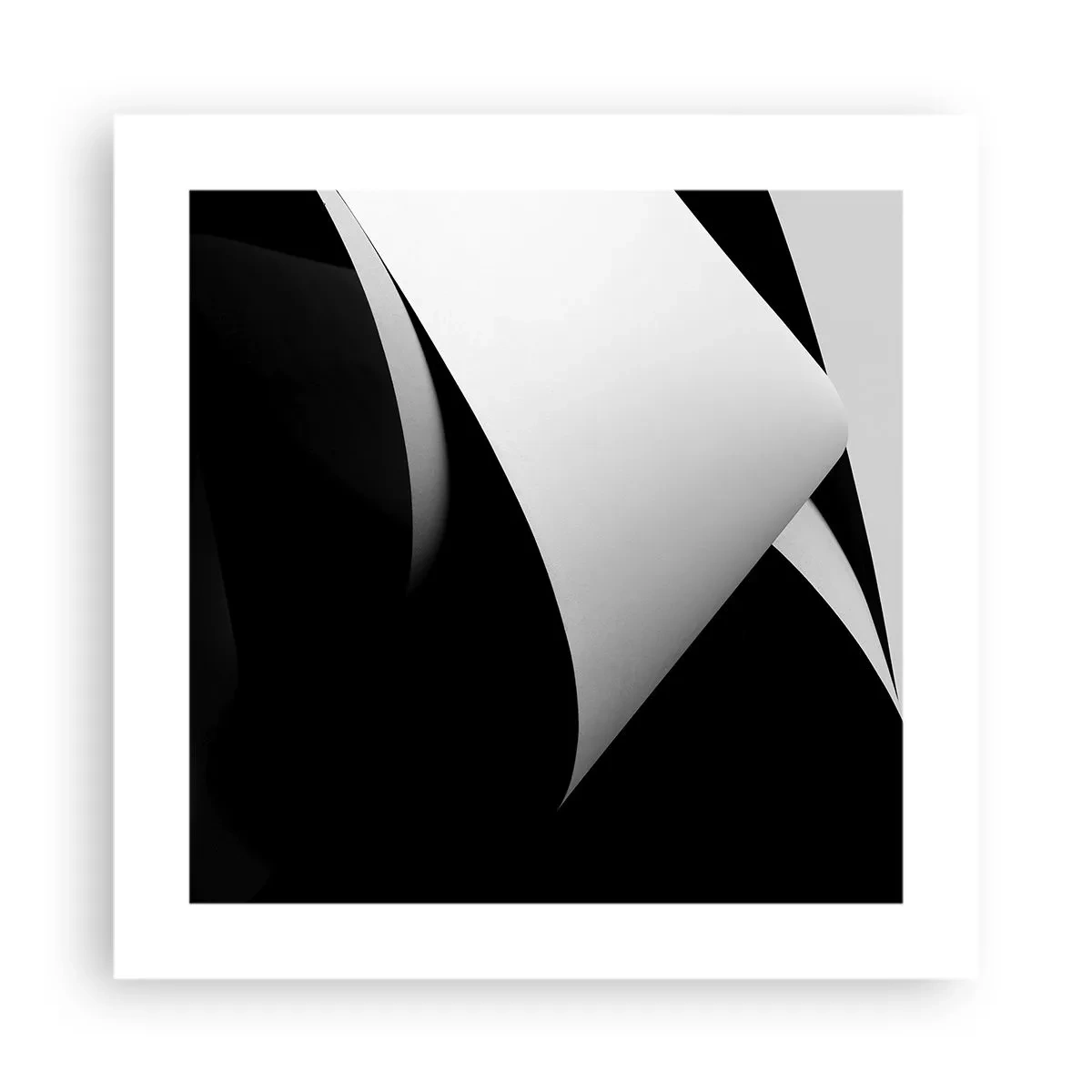 Plakat - Płaszczyzny światła z głębi cienia - 40x40 cm