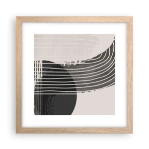 Plakat w ramie jasny dąb - Tam i z powrotem - 30x30 cm