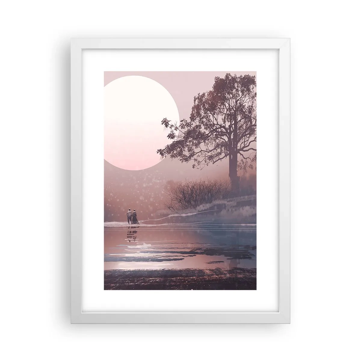 Plakat w białej ramie - Nocne dziwy - 30x40 cm