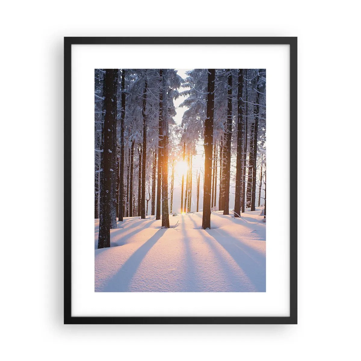 Plakat w czarnej ramie - Wyraźnie czarno na białym - 40x50 cm
