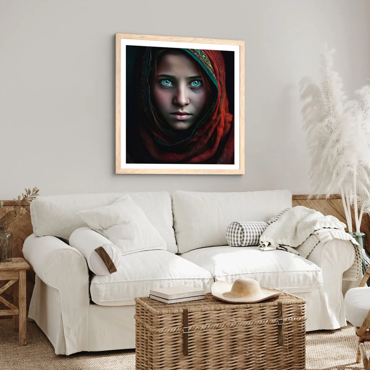 Plakat w ramie jasny dąb - Wschodnia księżniczka - 40x40 cm