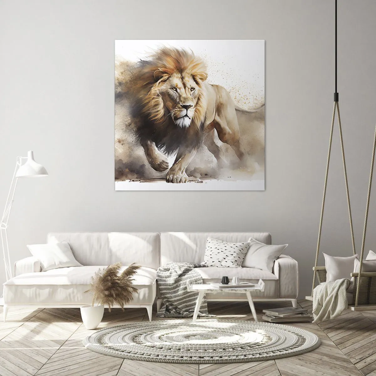 Obraz na płótnie - Król ruszył - 50x50 cm