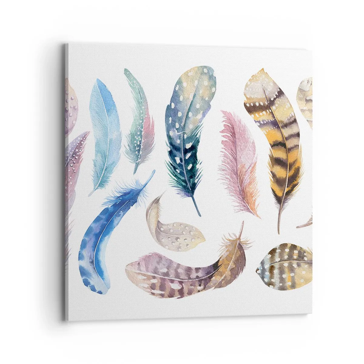 Obraz na płótnie - Lekkie, pstrokate i wielobarwne - 70x70 cm