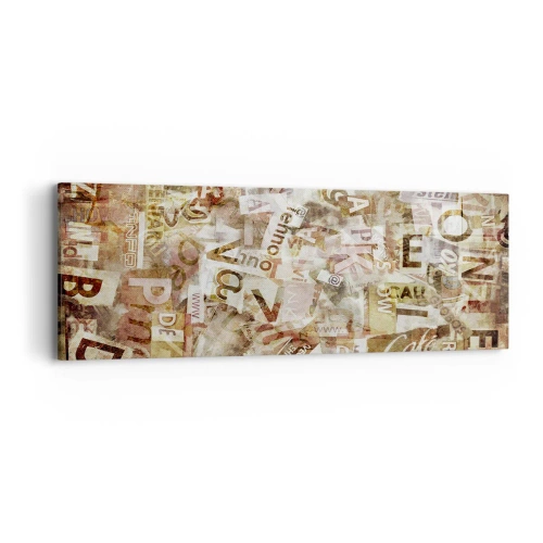 Obraz na płótnie - Zjednoliterzam paplomanię - 90x30 cm