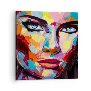 Obraz na płótnie - Dusza też kolorowa - 70x70 cm