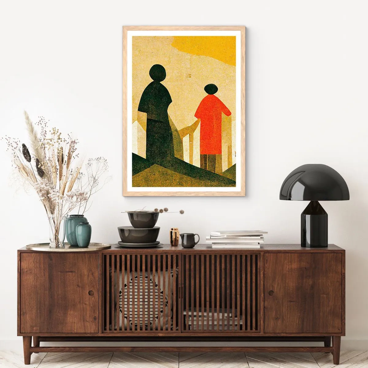 Plakat w ramie jasny dąb - Jeszcze daleka droga - 30x40 cm