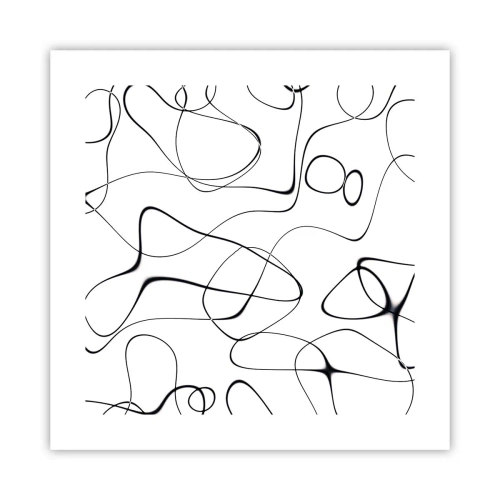 Plakat - Ścieżki życia, koleje losu - 40x40 cm