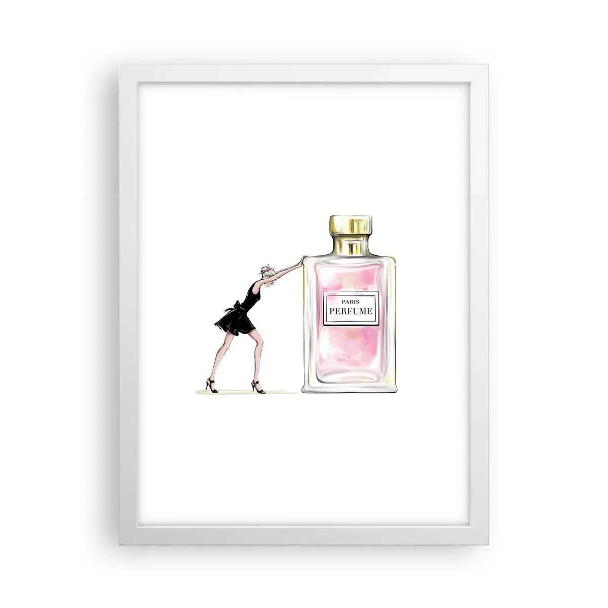 Plakat w białej ramie - Esencja kobiecości - 30x40 cm