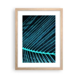 Plakat w ramie jasny dąb - Faktura zieleni - 30x40 cm