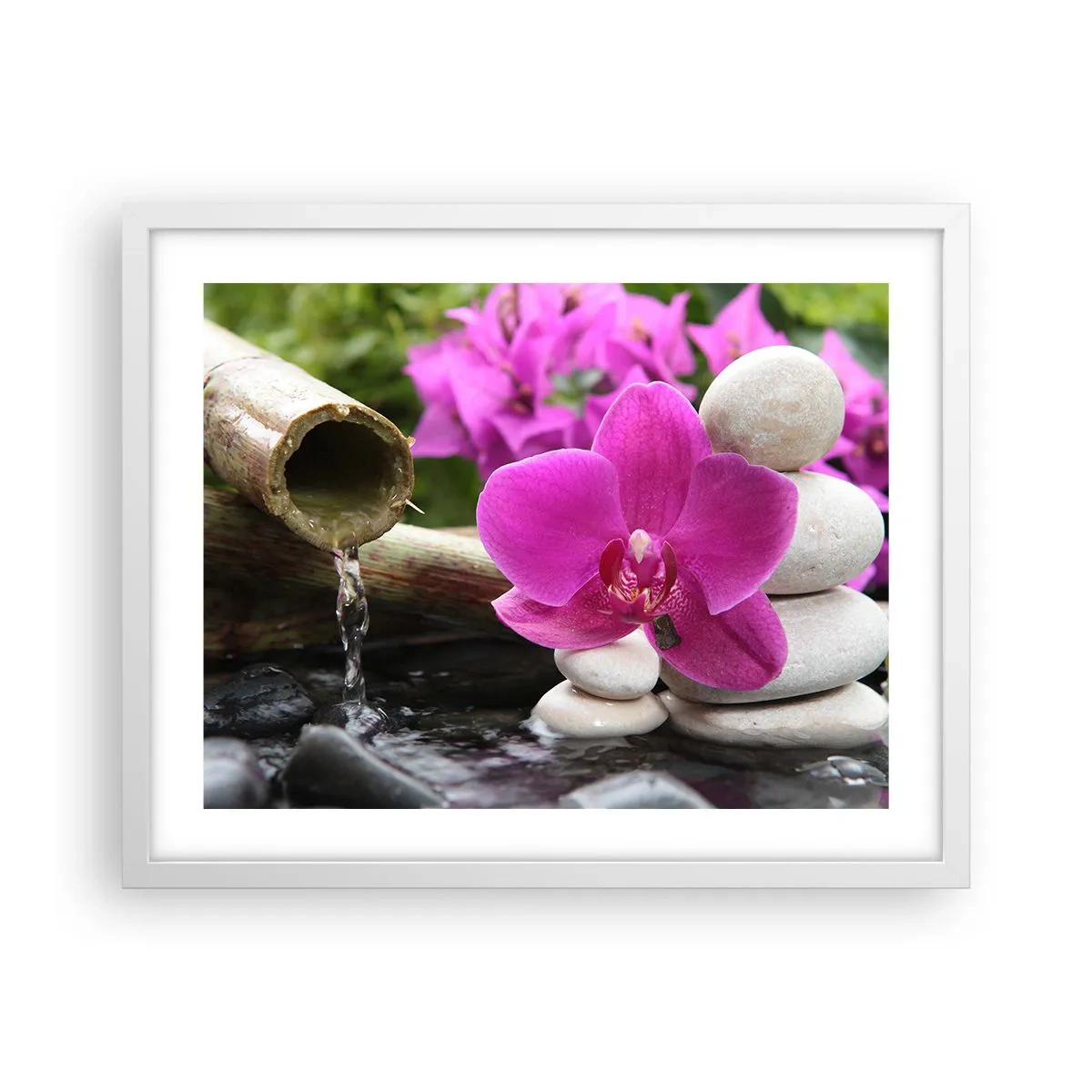 Plakat w białej ramie - Już odpoczywasz - 50x40 cm