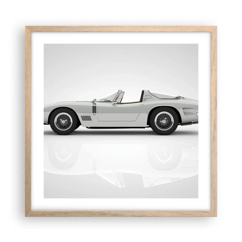 Plakat w ramie jasny dąb - Obietnica zabawy - 50x50 cm