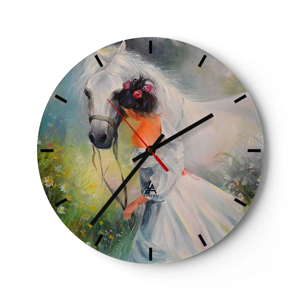 Zegar ścienny - Jak z pięknego snu - 40x40 cm