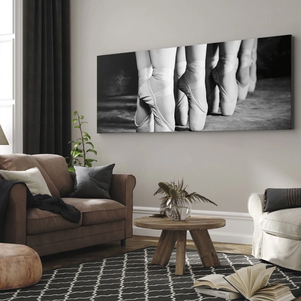 Obraz na płótnie - Razem, lekko - 100x40 cm