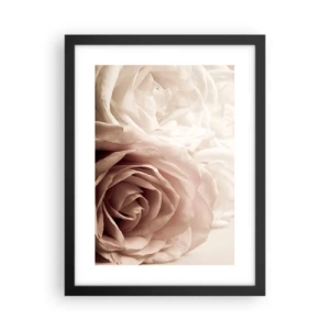 Plakat w czarnej ramie - W sercu róży - 30x40 cm