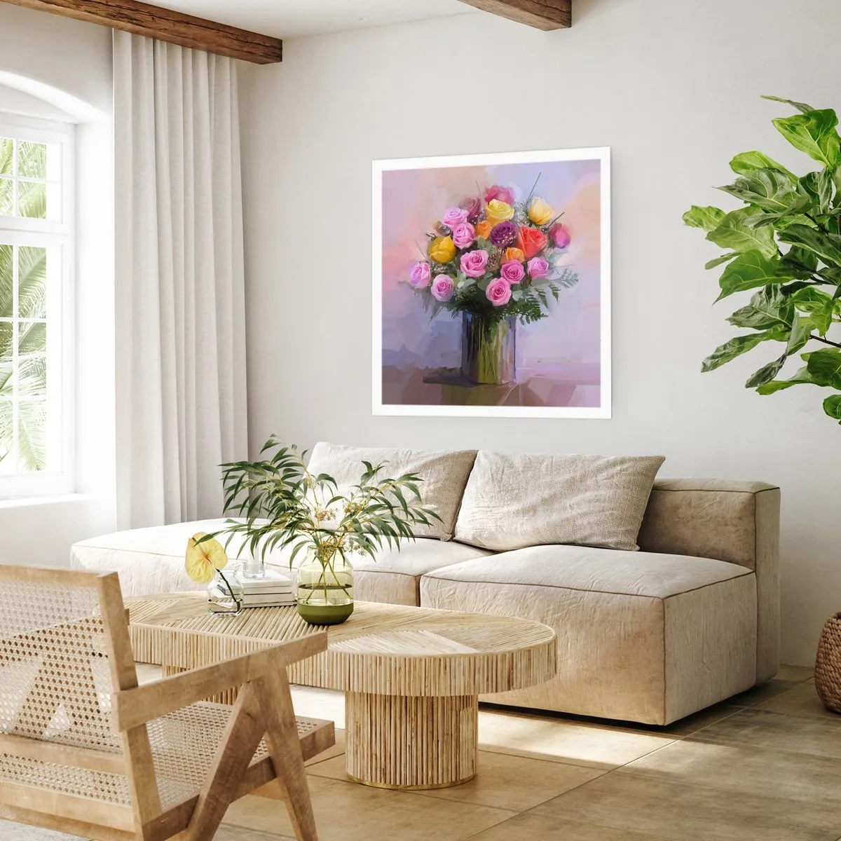 Plakat - Zatrzymane piękno - 60x60 cm