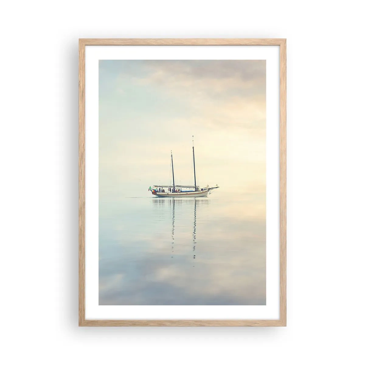 Plakat w ramie jasny dąb - W morzu ciszy - 50x70 cm