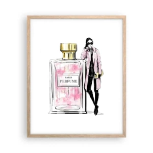Plakat w ramie jasny dąb - Paryska zmysłowość - 40x50 cm