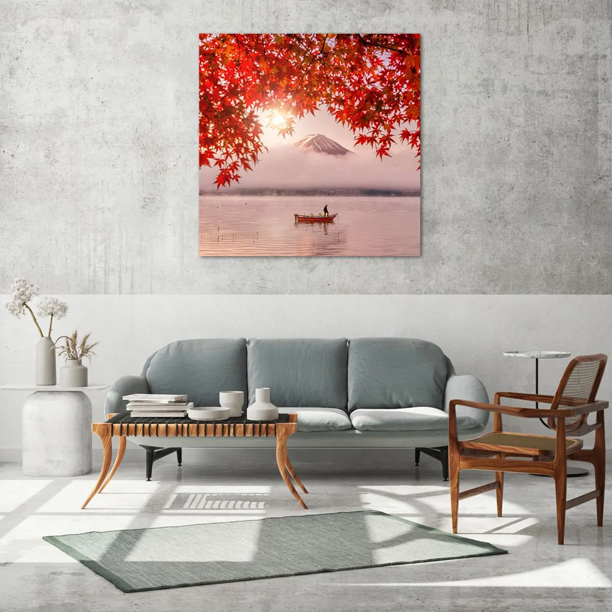 Obraz na szkle - W japońskim klimacie - 60x60 cm