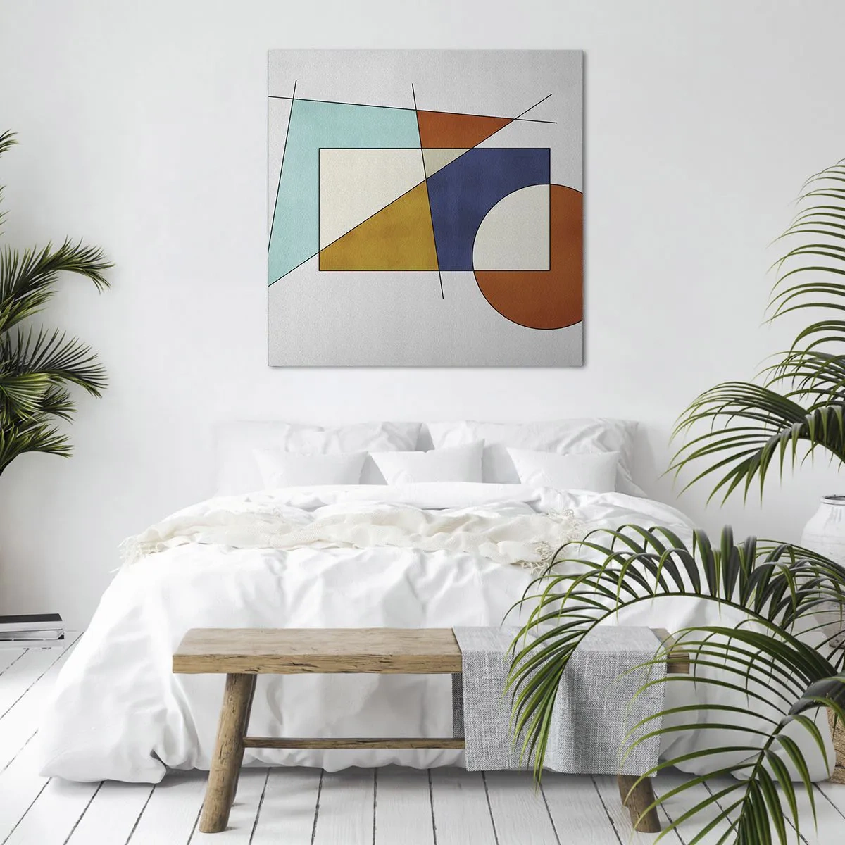 Obraz na płótnie - Abstrakcja: modernistyczna zabawa - 70x70 cm