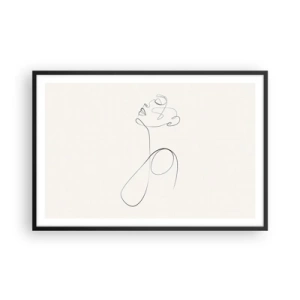 Plakat w czarnej ramie - Zapętlona w marzeniach - 91x61 cm