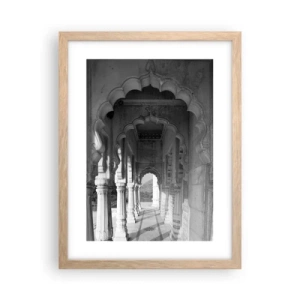 Plakat w ramie jasny dąb - Tu dzieją się baśnie Wschodu - 30x40 cm