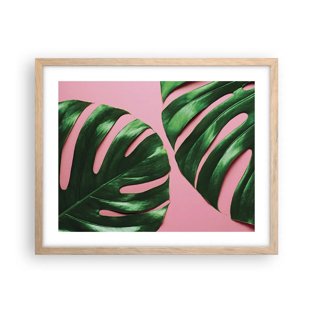 Plakat w ramie jasny dąb - Zielone rendez-vous - 50x40 cm