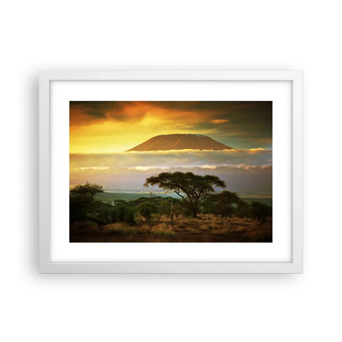 Plakat w białej ramie - Sen podróżnika - 40x30 cm
