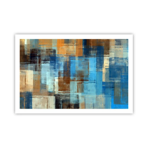 Plakat - Przez błękitną zasłonę - 91x61 cm