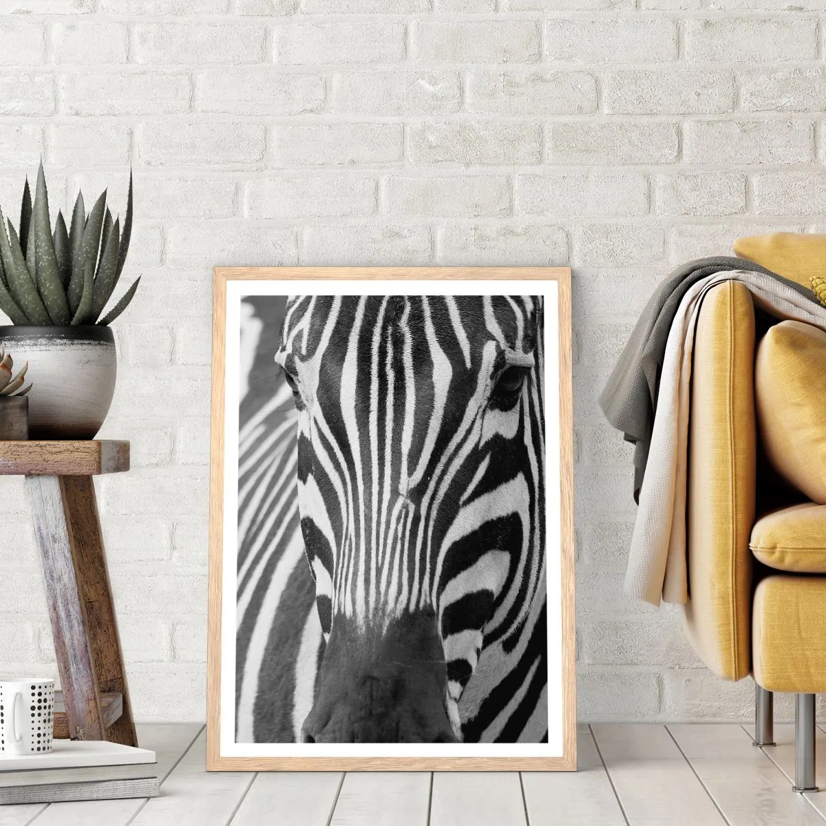 Plakat w ramie jasny dąb - Świat jest czarno-biały - 30x40 cm