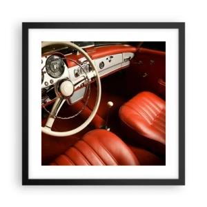 Plakat w czarnej ramie - Luksus w stylu vintage - 40x40 cm