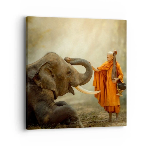 Obraz na płótnie - Spotkanie w podróży - 30x30 cm