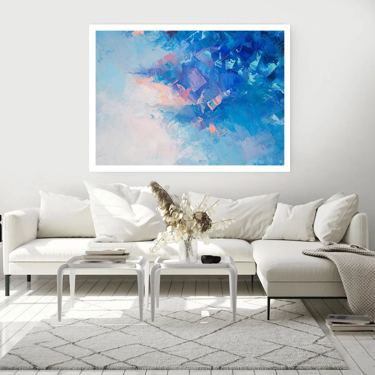 Plakat - Zimowa abstrakcja - 50x40 cm