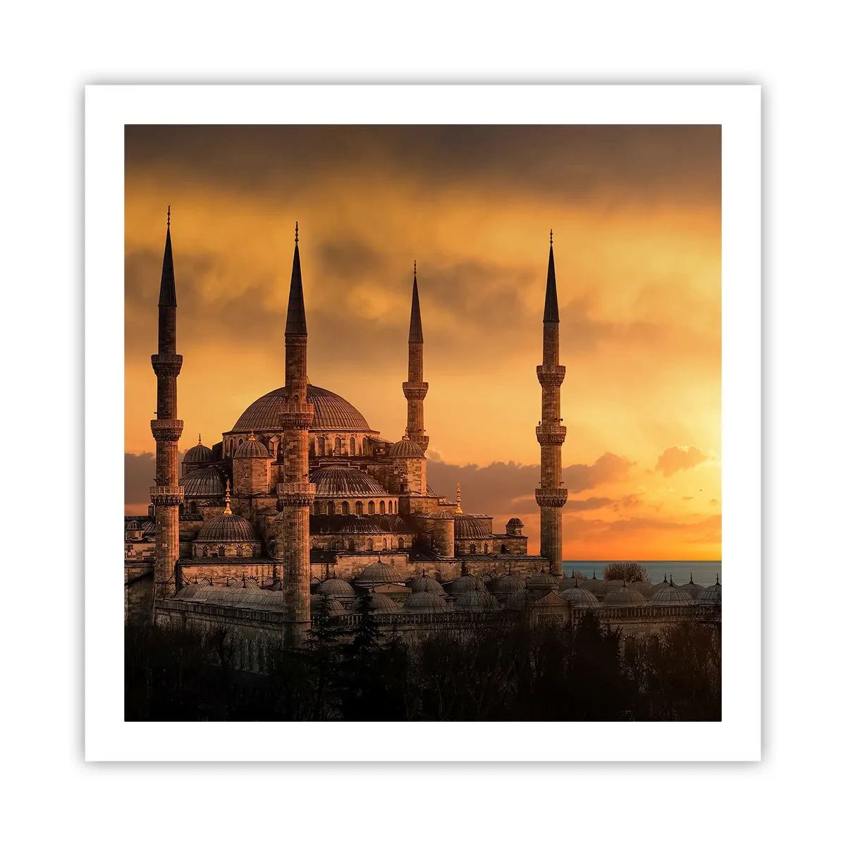 Plakat - Bóg jest wielki - 60x60 cm