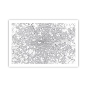 Plakat - Mapa londyńskiego labiryntu - 91x61 cm