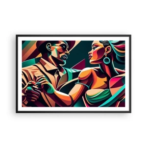 Plakat w czarnej ramie - W rytmie serca - 91x61 cm