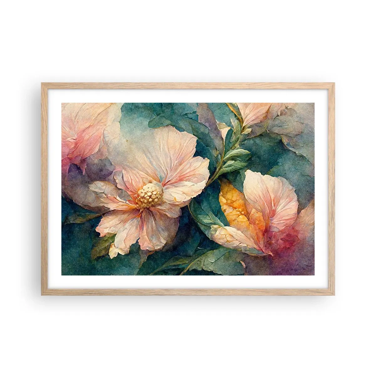 Plakat w ramie jasny dąb - Sama subtelność - 70x50 cm